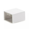 Łącznik prosty kwadratowy z PVC do korytek 25x16 mm biały 4 sztuki