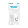 Łącznik prosty kwadratowy z PVC do korytek 25x16 mm biały 4 sztuki