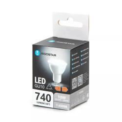 Reflektorowa żarówka LED GU10 10W 740lm zimna 6500K do wnętrz