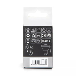 Reflektorowa żarówka LED GU10 10W 740lm zimna 6500K do wnętrz