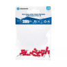 Preizolowane zaciski tłoczone na zimno 20 szt. czerwone PVC 1.5-2.5mm²