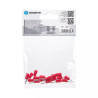 Preizolowane zaciski tłoczone na zimno 20 szt. czerwone PVC 1.5-2.5mm²