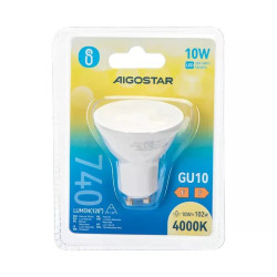 Żarówka LED GU10 10W 4000K 740lm neutralna do oświetlenia punktowego