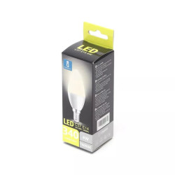 Żarówka LED świeczka 4W 4000K E14 340lm biała plastikowa