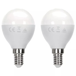 Żarówka LED E14 11W 6500K 2 sztuki 1060 lumenów G45 biały