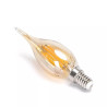 Żarówka LED C35 E14 4W 2200K bursztynowa do wnętrz dekoracyjna