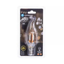 Żarówka LED C35 E14 4W 2200K bursztynowa do wnętrz dekoracyjna