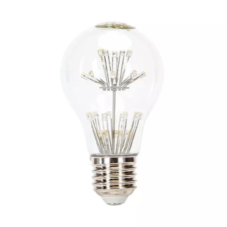 Żarówka LED A60 E27 1W 1800K ciepła z efektem gwiaździstego nieba