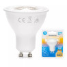 Reflektor LED GU10 4,9W 3000K 360lm kąt 60° biały plastik