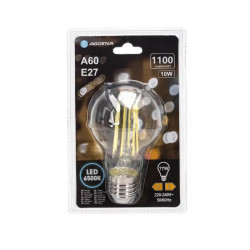 Żarówka LED filamentowa E27 10W 6500K 1100lm przezroczysta