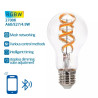 Żarówka LED E27 4,9W 2700K RGB Bluetooth Mesh z przezroczystą obudową