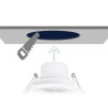 Podtynkowy panel LED 5W 3000K 370lm regulowany biały do wnętrz