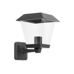 Lampa ścienna czarna vintage z gwintem E27 do 60W, IP44, montaż na ścianę