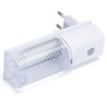 Lampka nocna LED 0,6W 6500K z czujnikiem światła, biała