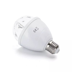 Żarówka LED E27 3W RGB do efektów świetlnych, 180° kąt świecenia