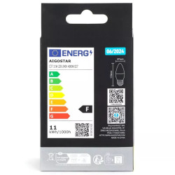 Żarówki LED świeczka C37 E27 11W 4000K neutralne 2 sztuki
