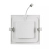 Kwadratowy panel LED 18W 3000K 1880lm biały podtynkowy płaski