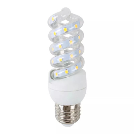 Żarówka LED spiralna E27 7W 3000K 620lm ciepłe światło ze szkła