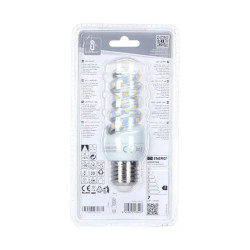 Żarówka LED spiralna E27 7W 3000K 620lm ciepłe światło ze szkła