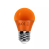 Żarówka LED E27 4W pomarańczowa G45 180° kąt świecenia 15000h