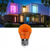 Żarówka LED E27 4W pomarańczowa G45 180° kąt świecenia 15000h