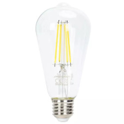 Żarówka LED 6W E27 filamentowa 6500K zimna 600lm ściemnialna