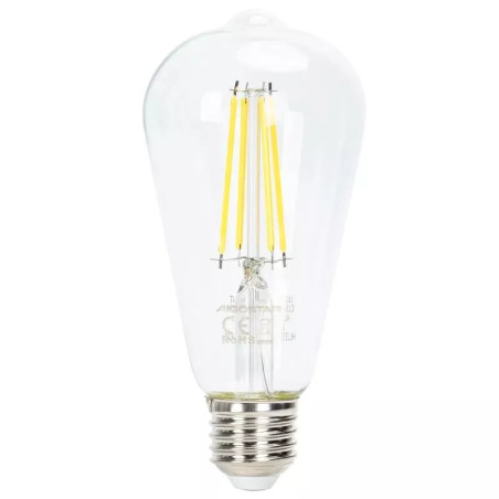 Żarówka LED 6W E27 filamentowa 6500K zimna 600lm ściemnialna