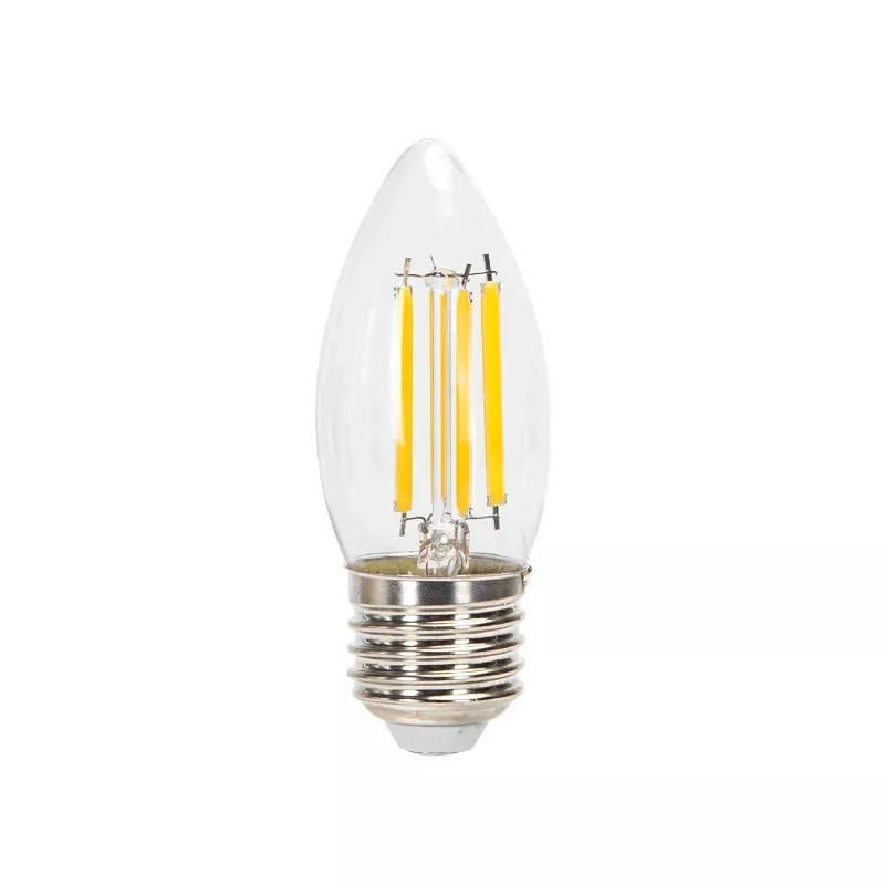 Żarówka LED filamentowa C35 8W 2700K E27 880lm przezroczysta szklana