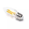 Żarówka LED filamentowa C35 8W 2700K E27 880lm przezroczysta szklana