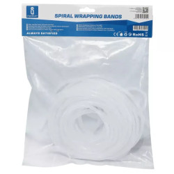 Spirala ochronna na przewody 4 mm 10 m biała z tworzywa PE