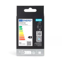 Żarówki LED C37 E14 11W 6500K zimne 2 sztuki białe