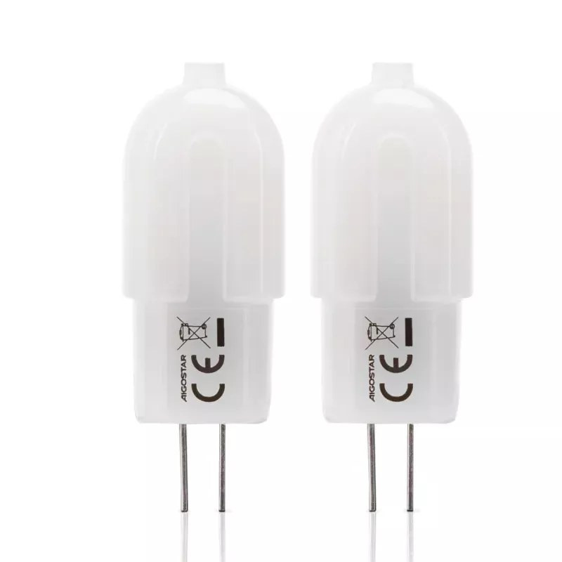 Żarówki LED G4 1,7W 3000K 2 sztuki mleczne do użytku wewnętrznego
