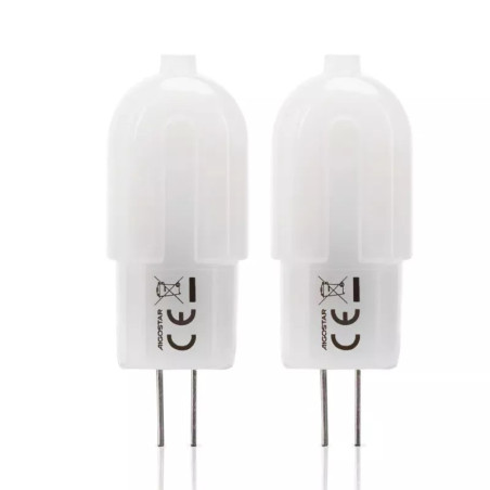 Żarówki LED G4 1,7W 3000K 2 sztuki mleczne do użytku wewnętrznego