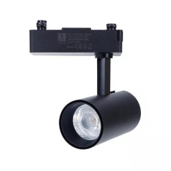 Reflektor LED 10W 4000K neutralny czarny do systemów szynowych trzyprzewodowych