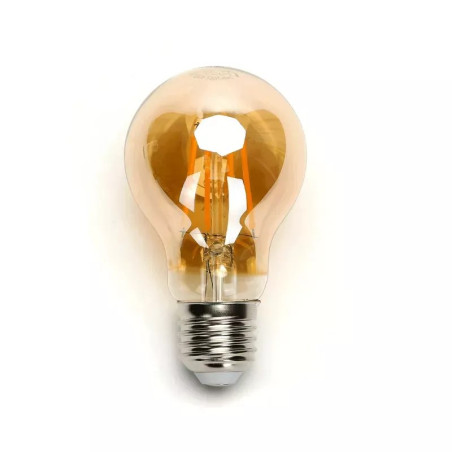 Żarówka LED filamentowa A60 E27 12W 2200K ciepłe światło złota