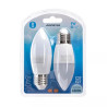 Żarówki LED świeczki C37 E27 9W 6500K zimna barwa 2 sztuki