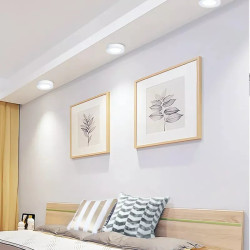 Panel LED natynkowy 24W 6500K biały okrągły 2700lm do wnętrz