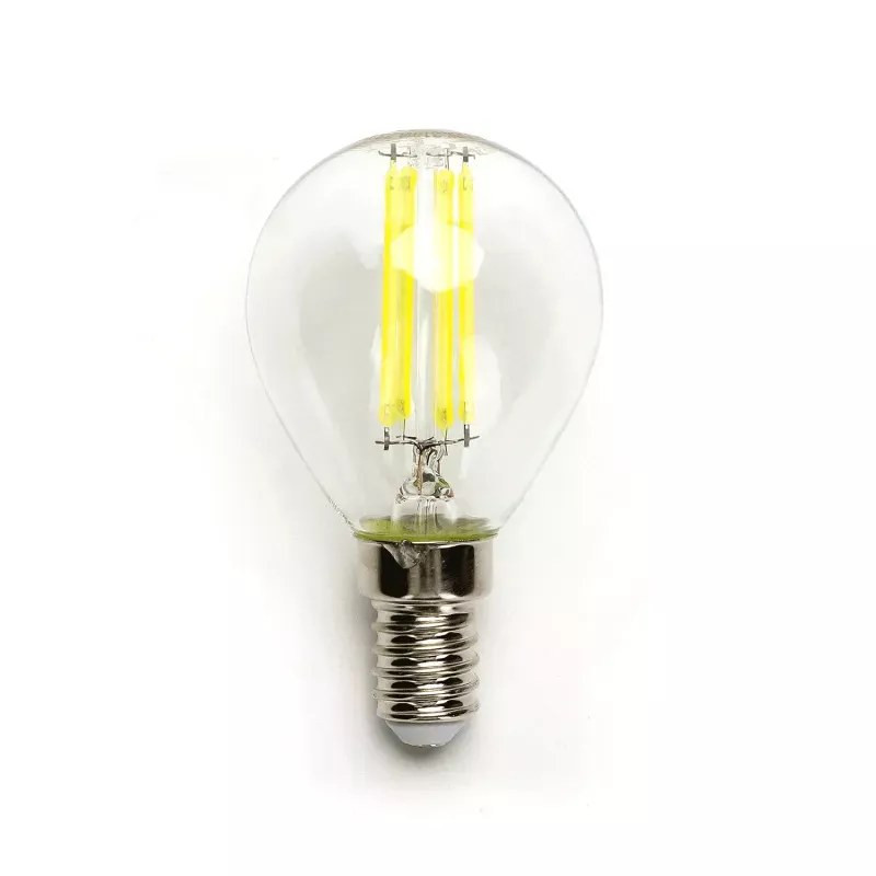Żarówka LED G45 E14 6W 6500K zimna barwa przezroczysta szklana