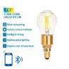 Żarówka LED G45 E14 4,5W regulowana barwa 2700-6500K Bluetooth Mesh