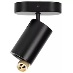 Reflektor sufitowy 35W czarny aluminium GU10 pojedynczy punkt