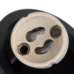 Reflektor sufitowy 35W czarny aluminium GU10 pojedynczy punkt