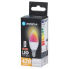 Żarówka LED świeczka 4.8W E14 RGB + ciepłe 3000K z pilotem