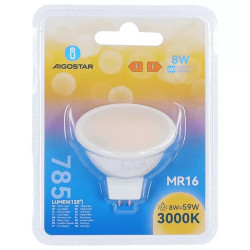 Żarówka LED MR16 8W 3000K ciepłe światło 1 sztuka