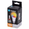 Żarówka LED E27 8W RGB + ciepła biel 3000K, 806lm z pilotem IR