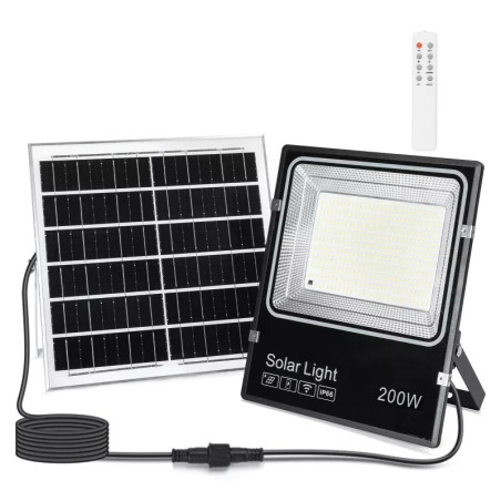 Naświetlacz solarny 200W z regulacją barwy światła i kablem 5 m
