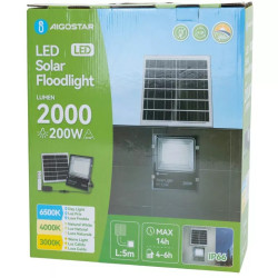 Naświetlacz solarny 200W z regulacją barwy światła i kablem 5 m