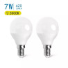 Żarówki LED G45 E14 7W 3000K 2 sztuki ciepłe światło 620lm