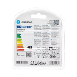 Żarówki LED G45 E14 7W 3000K 2 sztuki ciepłe światło 620lm