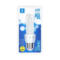 Żarówka LED E27 8W 3000K ciepła barwa 730lm kształt U ze szkła