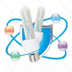 Żarówka LED E27 8W 3000K ciepła barwa 730lm kształt U ze szkła